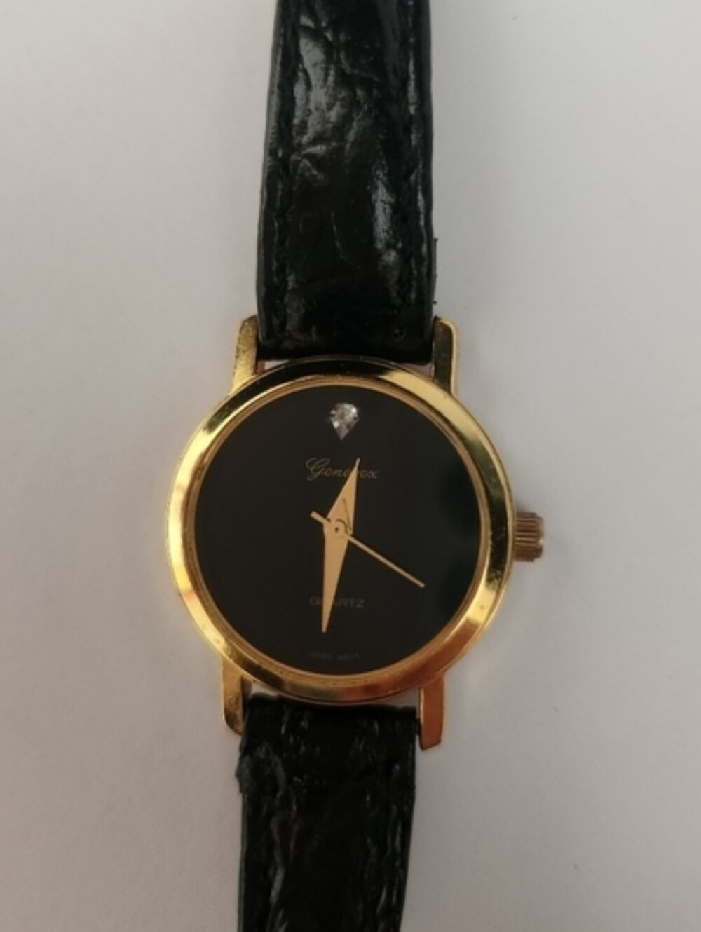 Genevex Gold with Black Face Watch